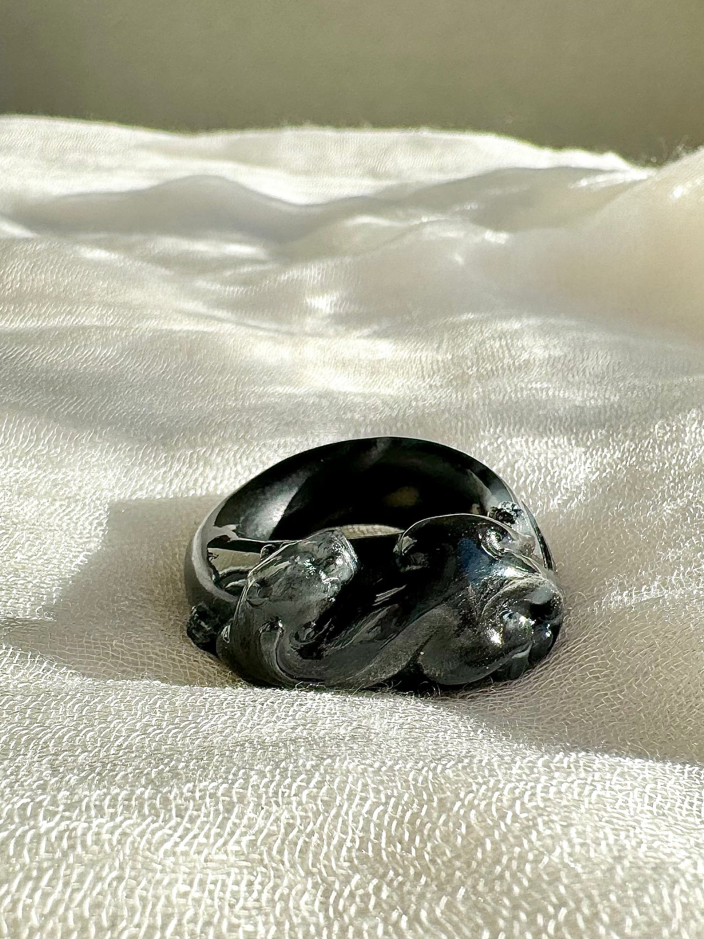 jade dragon thumb ring