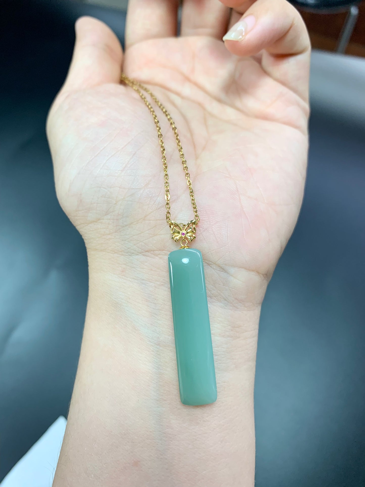green jade pendant