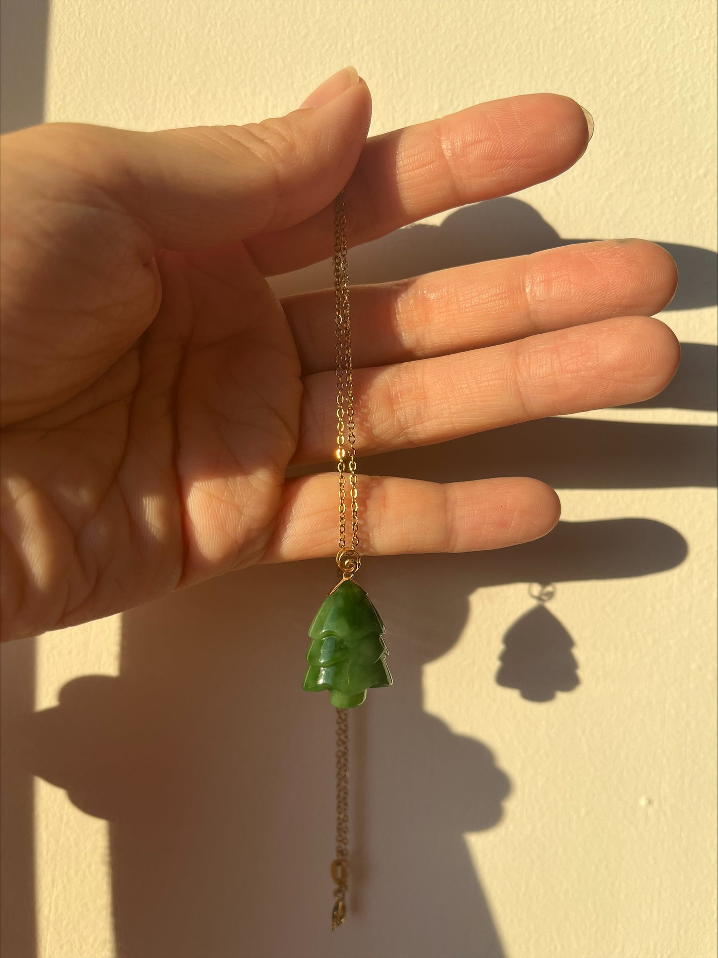 little pine tree jade pendant