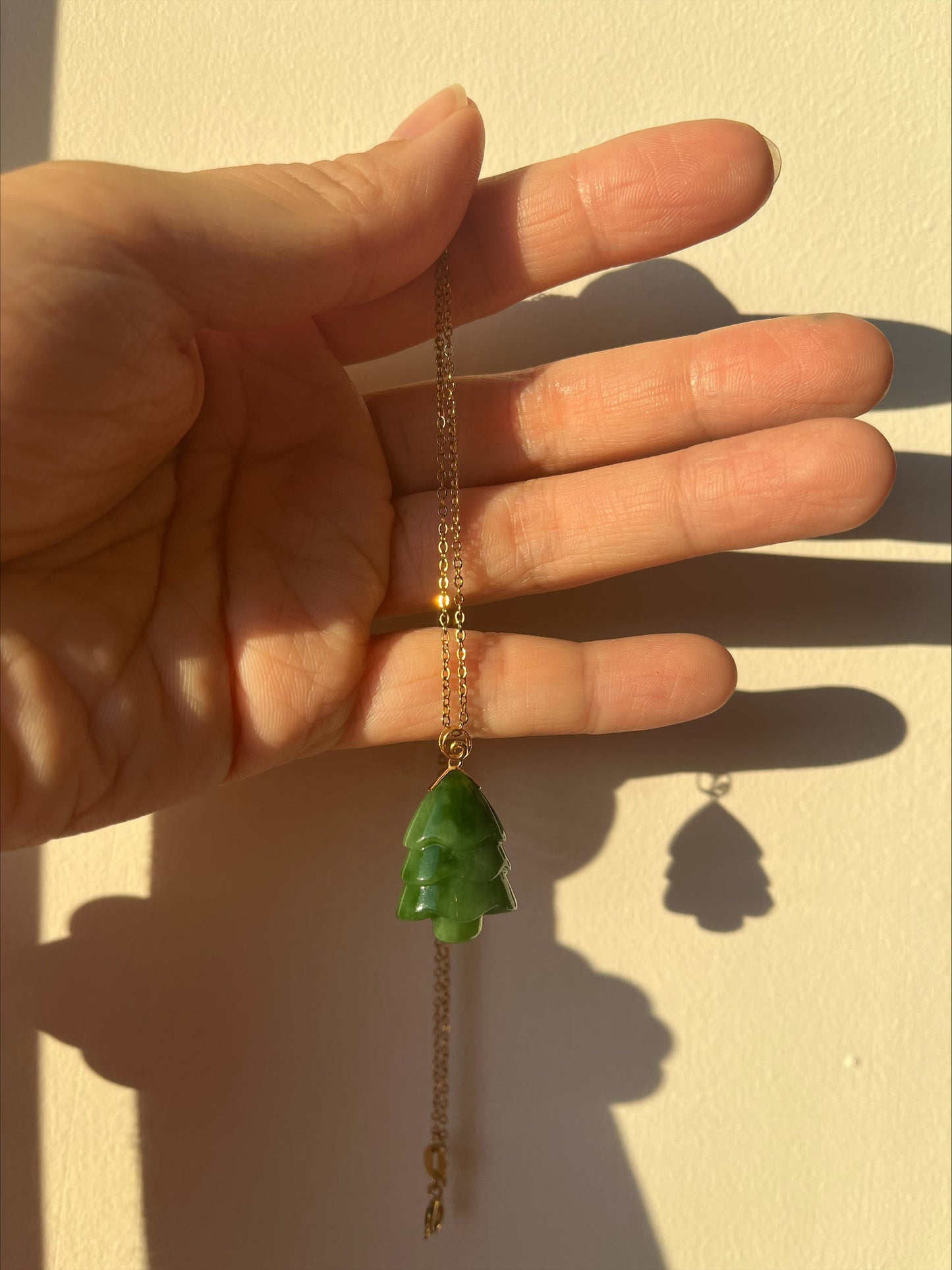 little pine tree jade pendant
