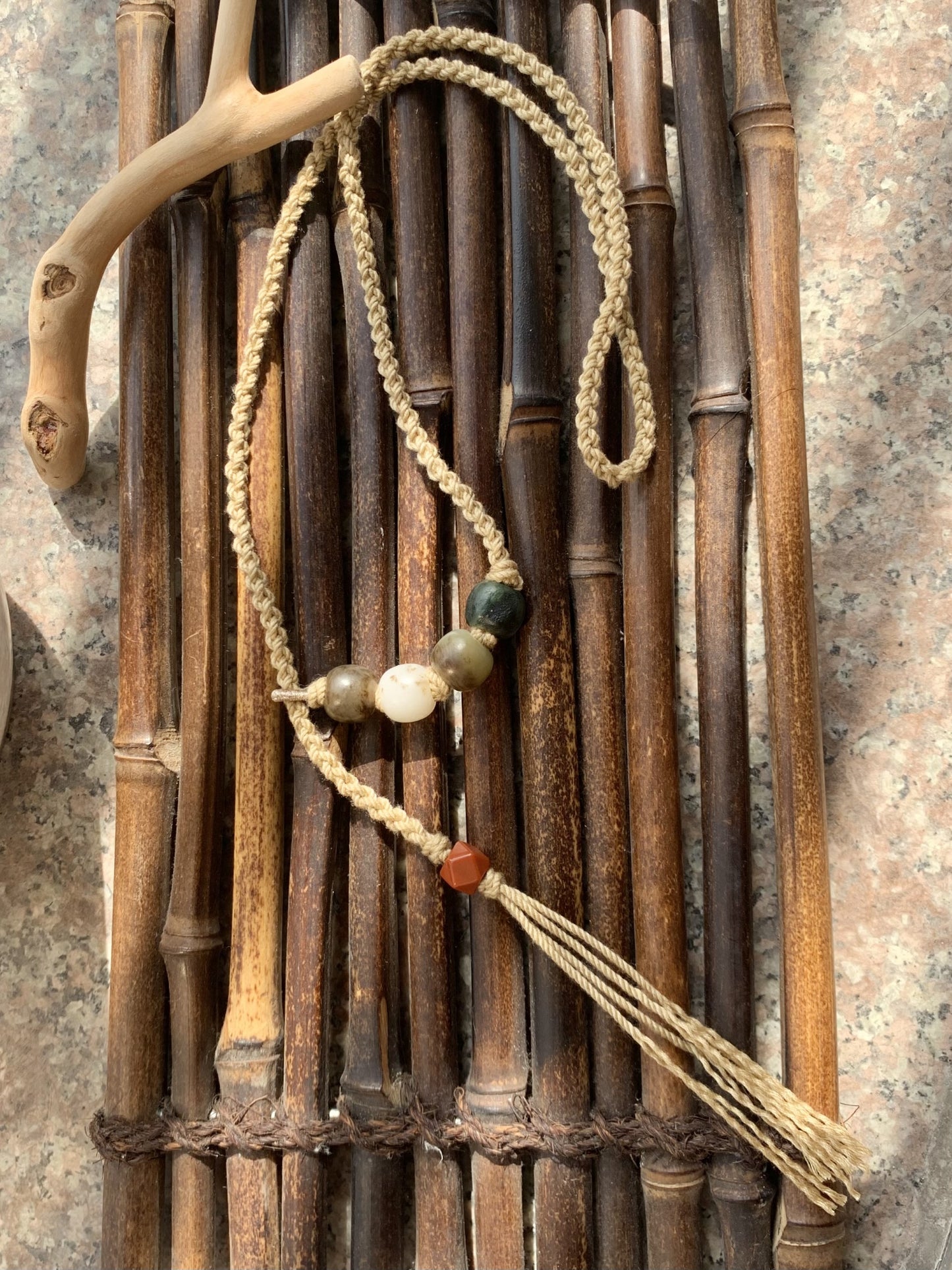 hand-made bead necklace