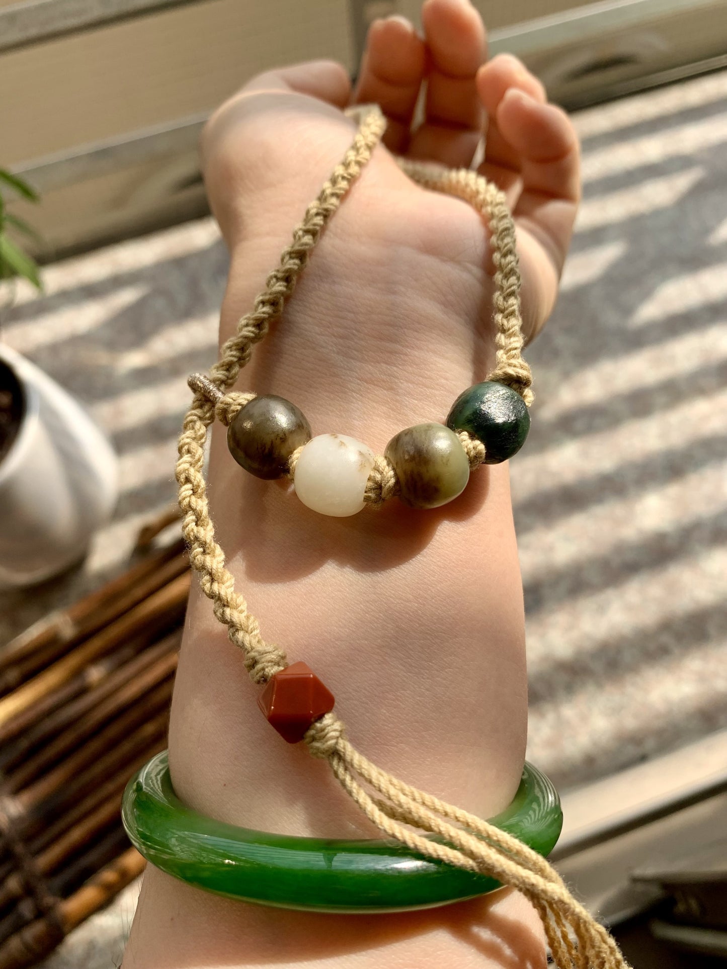 hand-made bead necklace