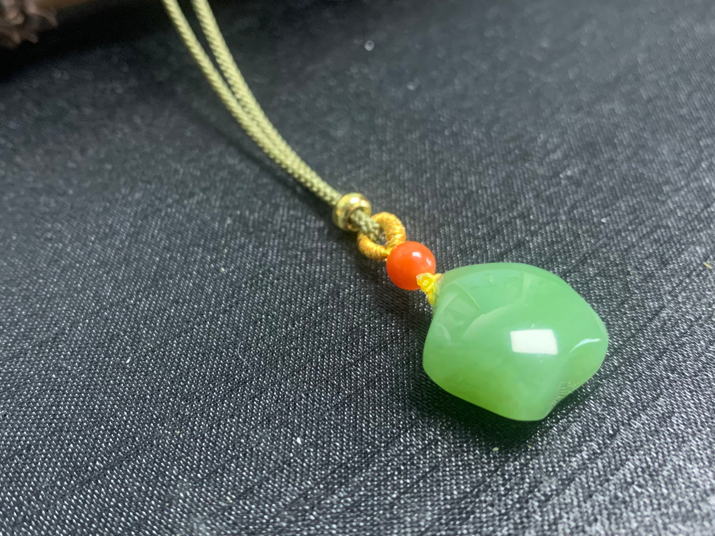 green jade star pendant