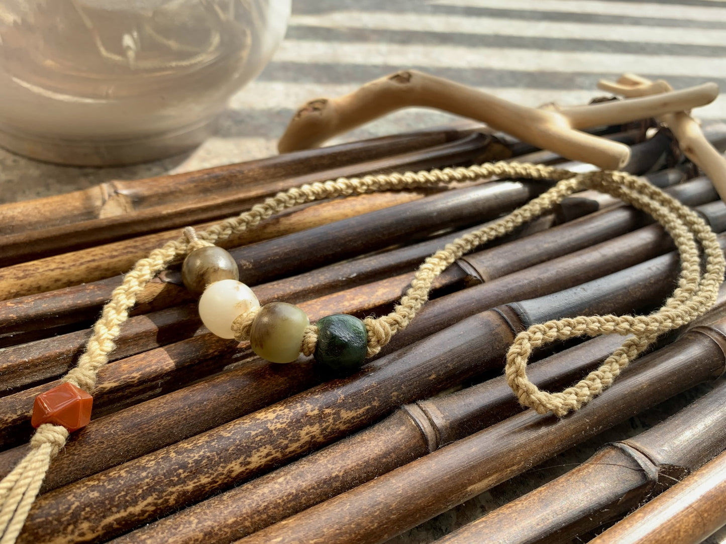 hand-made bead necklace